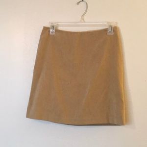Beige mini skirt